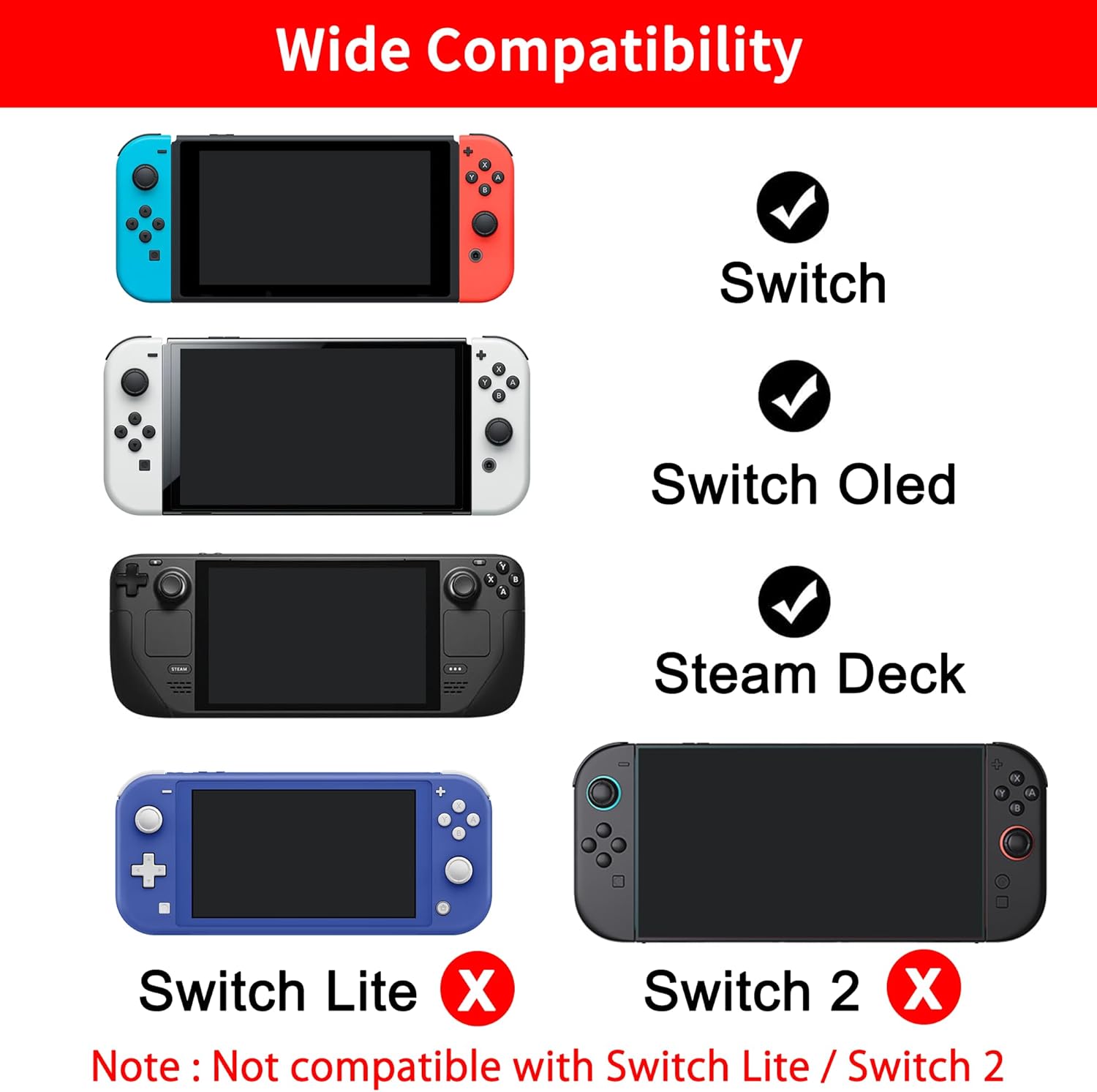 Switch Docking Station for Nintendo Switch Dock, Portable Switch Base Accessories, Switch TV Adapter Compatible Steam Deck/Switch OLED - Image 5