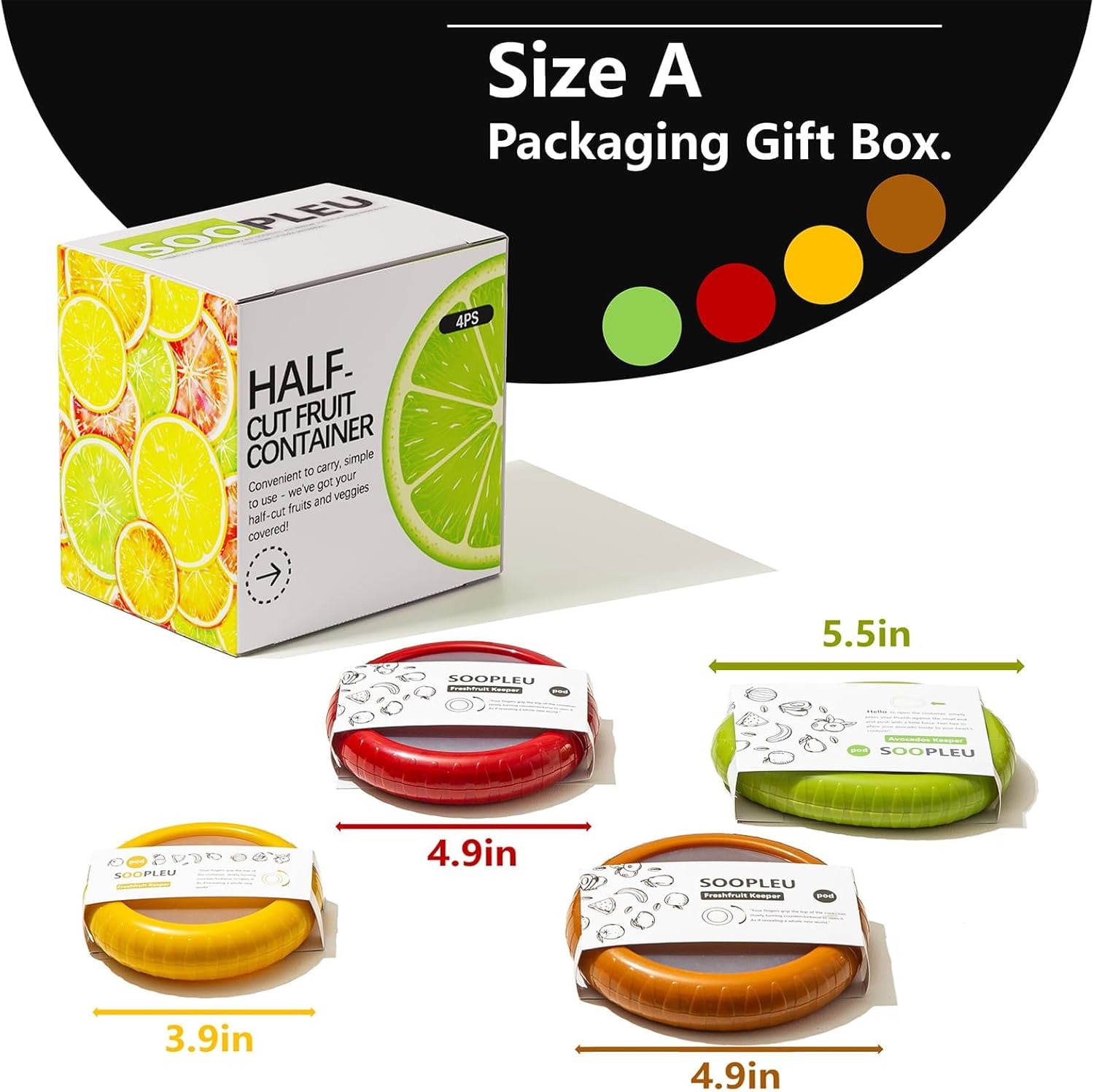 Avocado Saver and Tomato Holder - Set of 4 Reusable Storage Containers for Fridge - Ideal for Garlic, Onions, Lemons, and Potatoes - Image 5