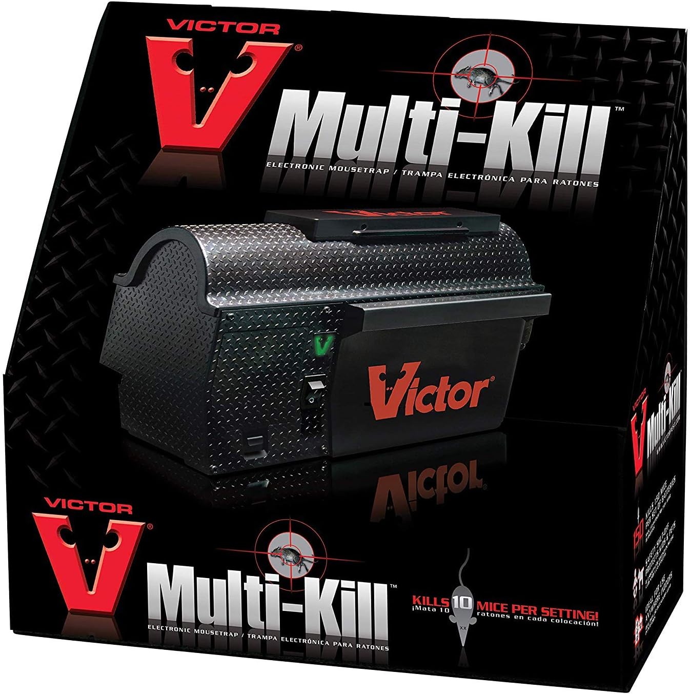 Victor M260 Indoor Multi-Kill Humane Electronic Mouse Trap - No Touch, No See Electronic Instant Kill Mouse Trap – Kills & Holds Up to 10 Mice Per Setting - Image 8