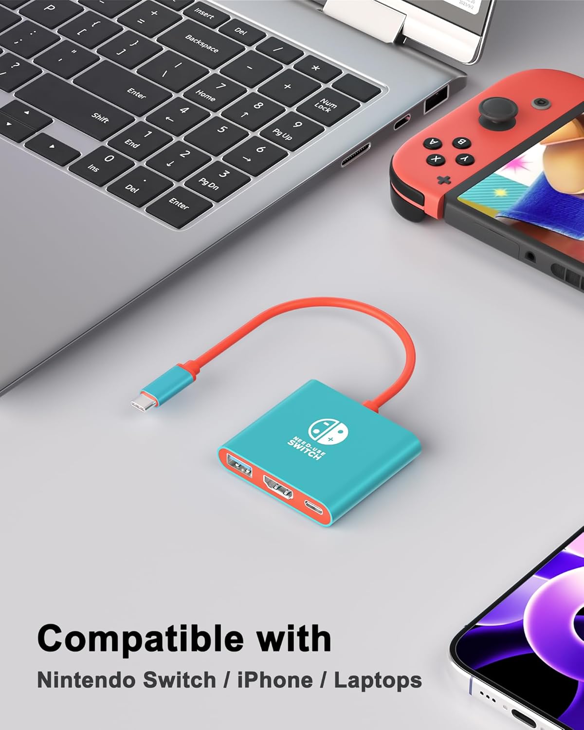 Switch Docking Station for Nintendo Switch Dock, Portable Switch Base Accessories, Switch TV Adapter Compatible Steam Deck/Switch OLED - Image 6