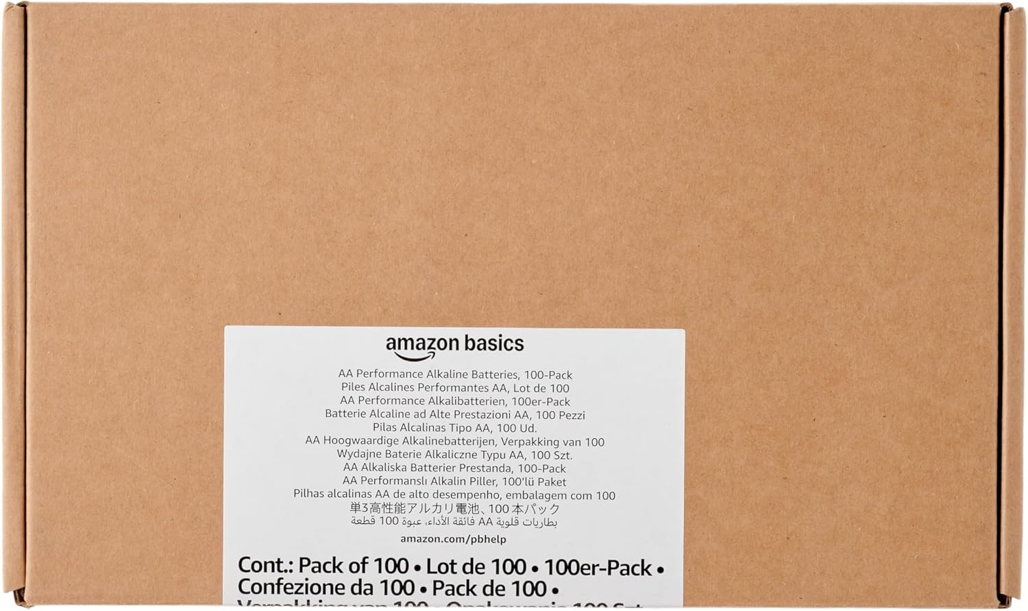 Amazon Basics 100-Pack AA Alkaline High-Performance Batteries, 1.5 Volt, 10-Year Shelf Life - Image 6