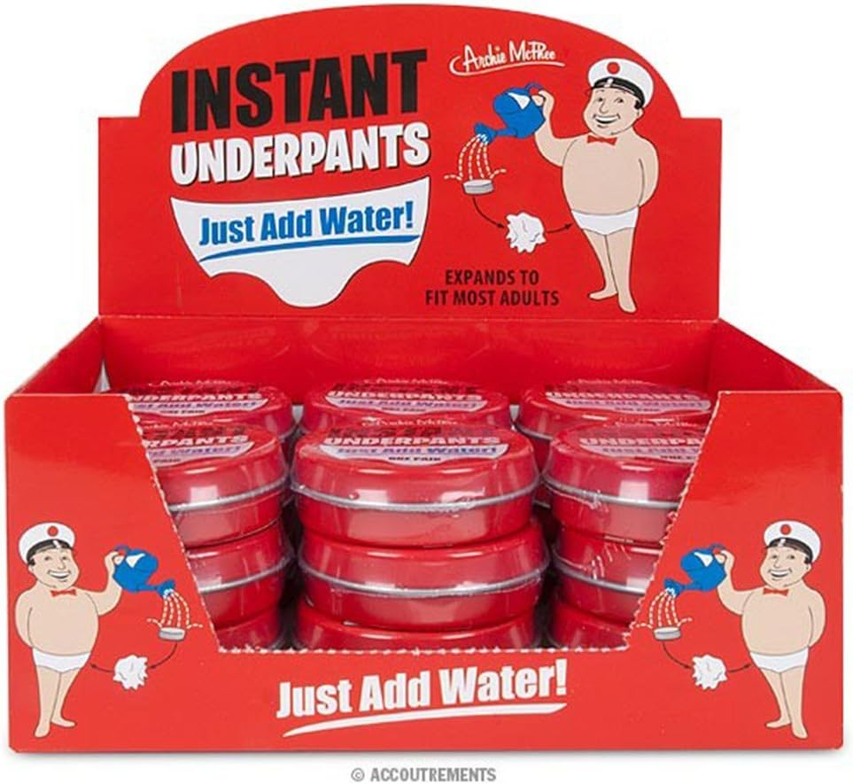 Archie Mcphee Instant underpants. Just add water one pair - Image 2