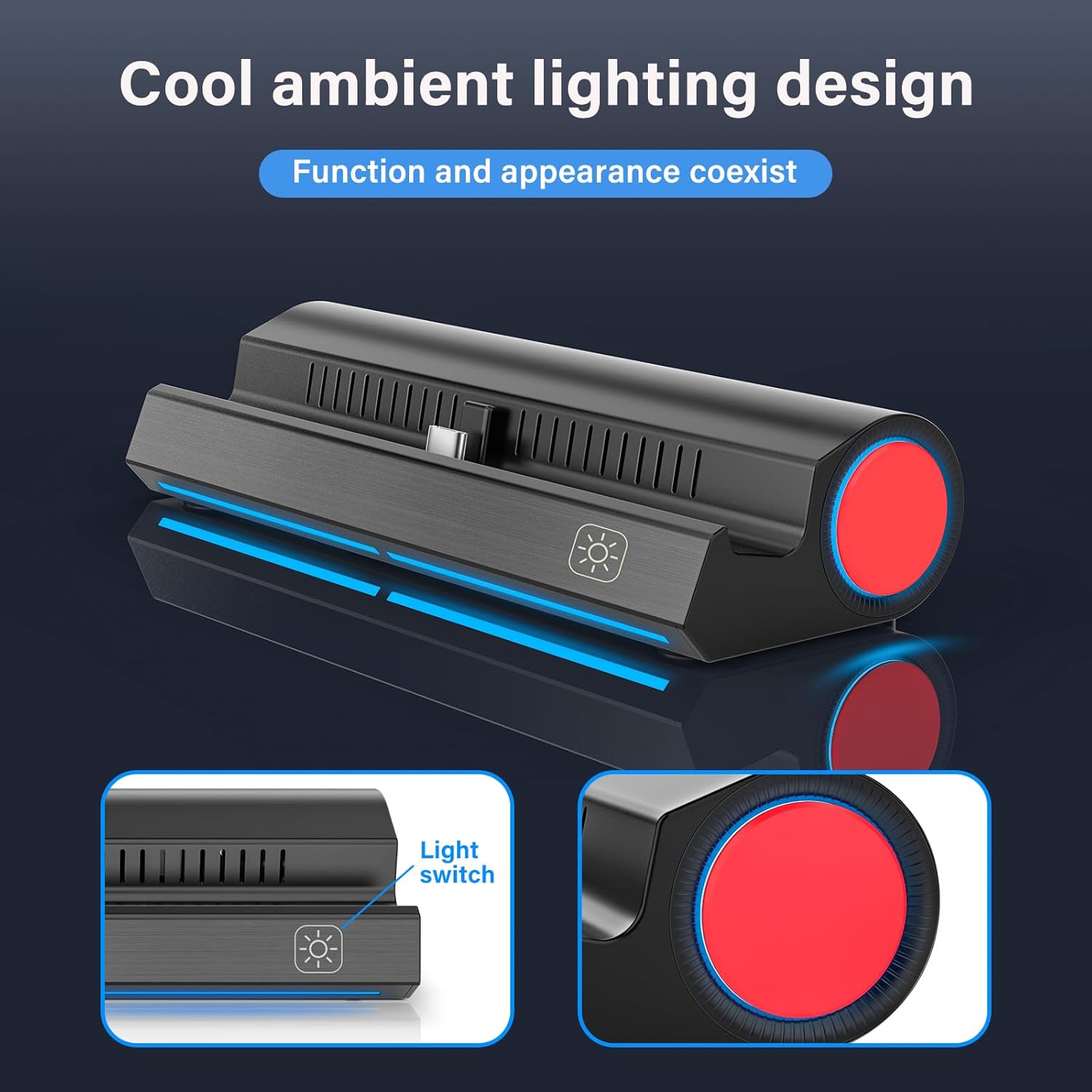 Switch Dock for Nintendo Switch/Switch OLED, Portable Switch Docking Station with 4K HDMI Output/USB3.0 Port, Replacement for Official Switch Dock(Incompatible with Nintendo Switch2) - Image 4