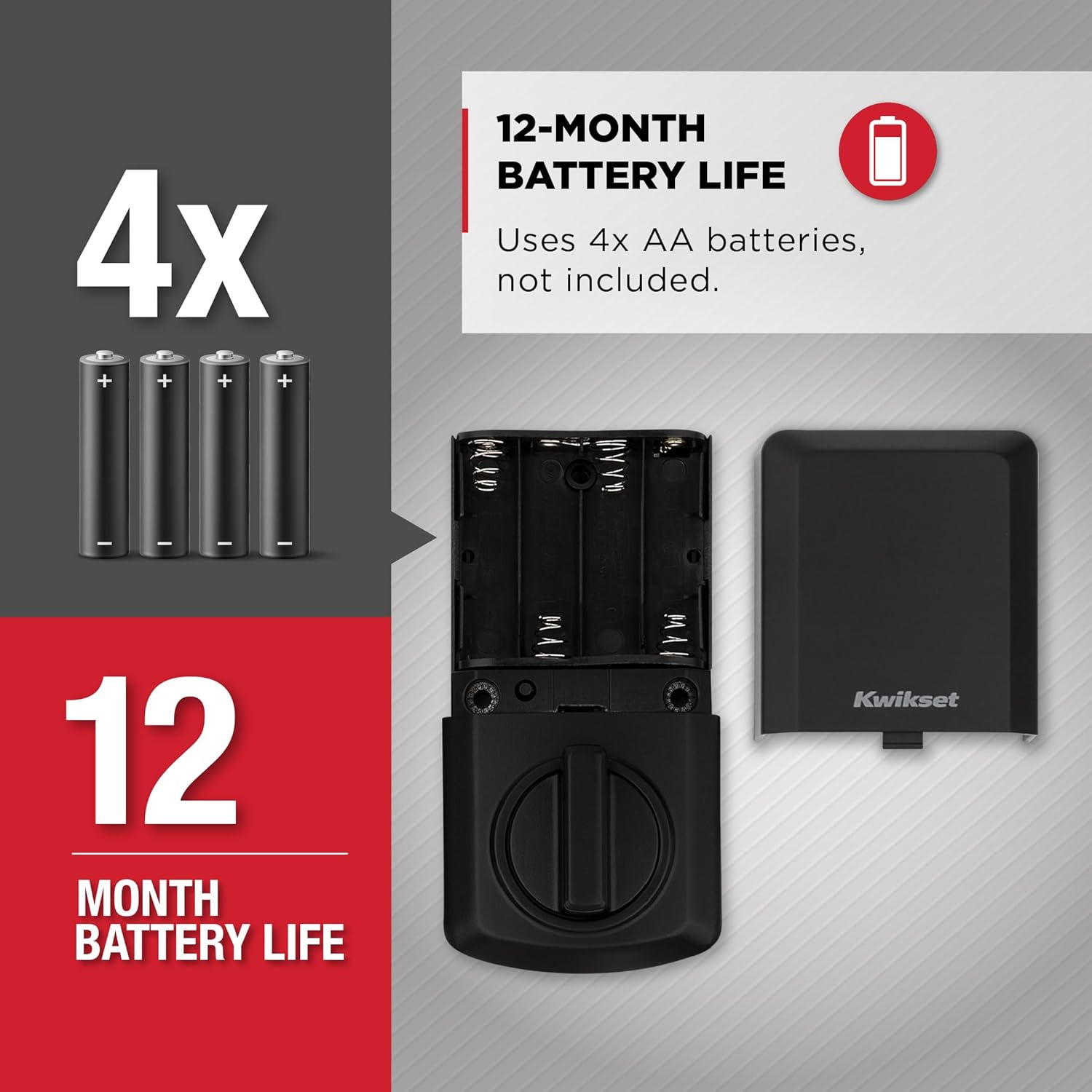 Kwikset SmartCode 270 Keyless Entry Electronic Touchpad Deadbolt Door Lock with Auto-Lock, Custom User Codes, Advanced Security in Matte Black Traditional - Image 6