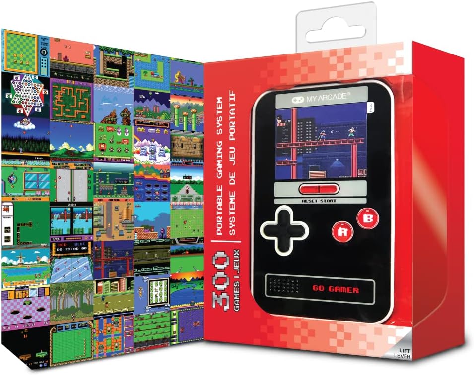 My Arcade Go Gamer Classic-RED: Portable Electronic Game Console with 300 Games, Full Color 2.5" Screen-Fun for The Whole Family (DGUN-3909) - Image 5