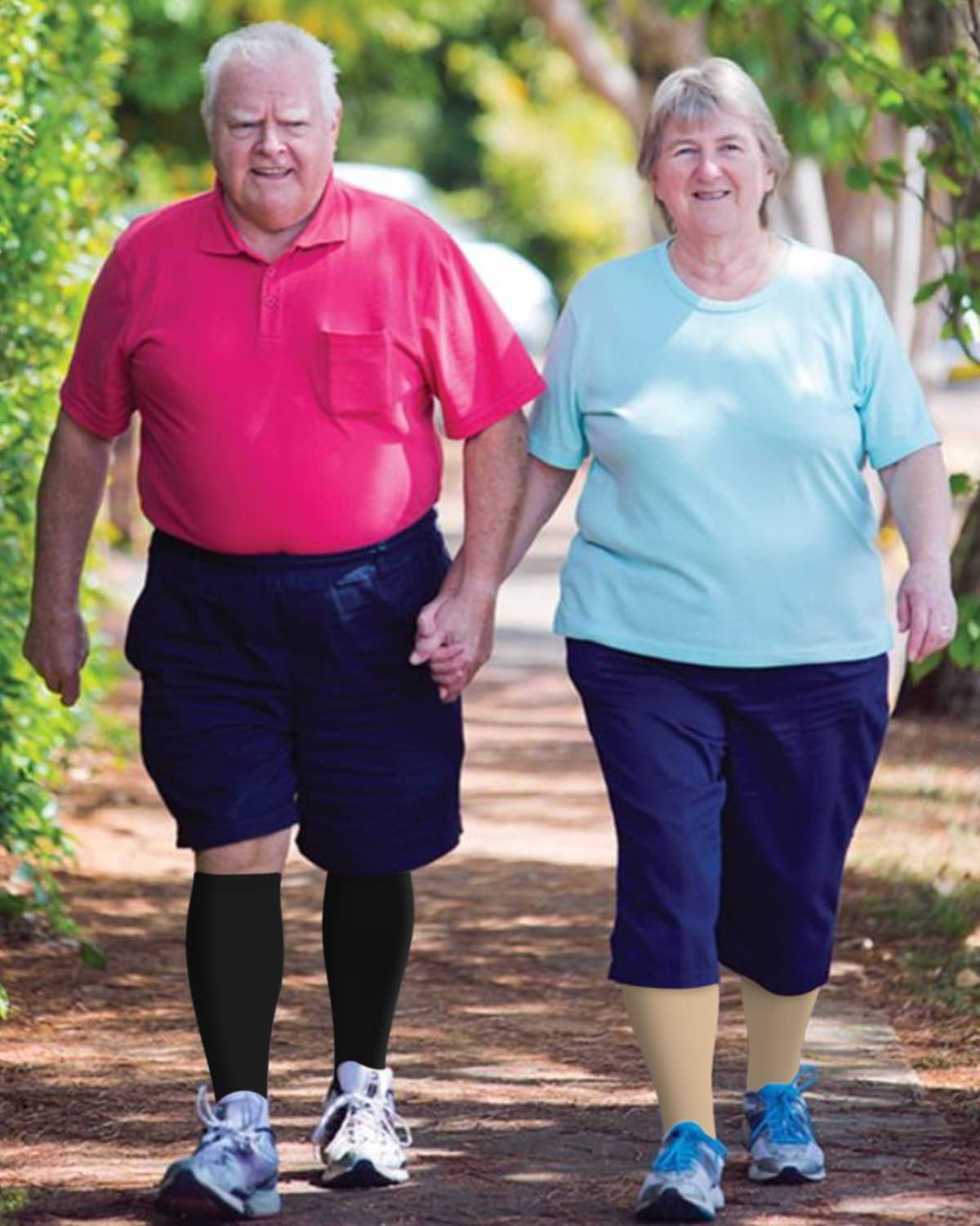 Aoliks Compression Socks for Women & Men Wide Calf, Plus Size Extra Large Knee High Support Socks - Image 5