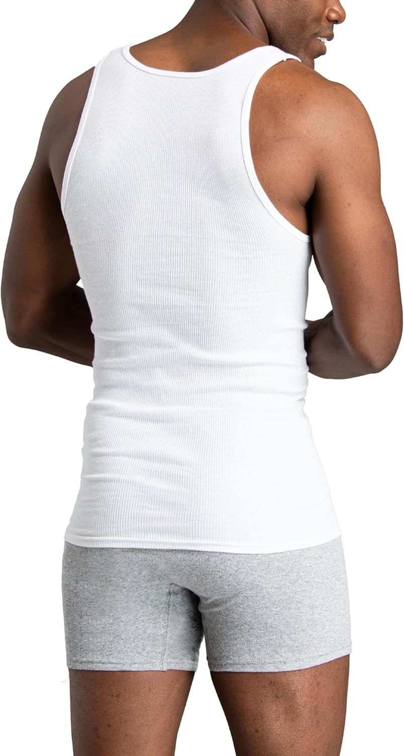 Fruit of the Loom Men's Sleeveless Tag Free Moisture Wicking Tank A-Shirt - Image 4