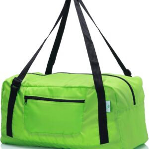 Foldable Travel Duffel Bag For Women & Men Luggage Great for Gym (Green)