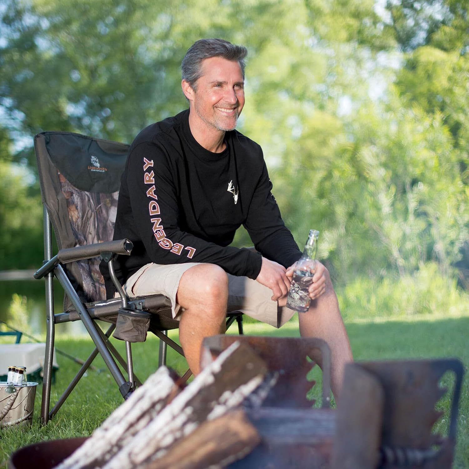 Legendary Whitetails Men's Long Sleeve T-Shirt Graphic Tee Preshrunk 100% Heavyweight Cotton - Image 6