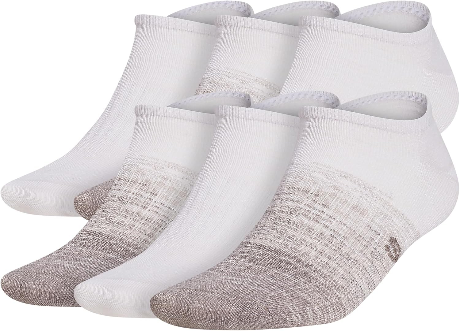 adidas Mens Superlite No Show Socks With Arch Compression (6-pair)