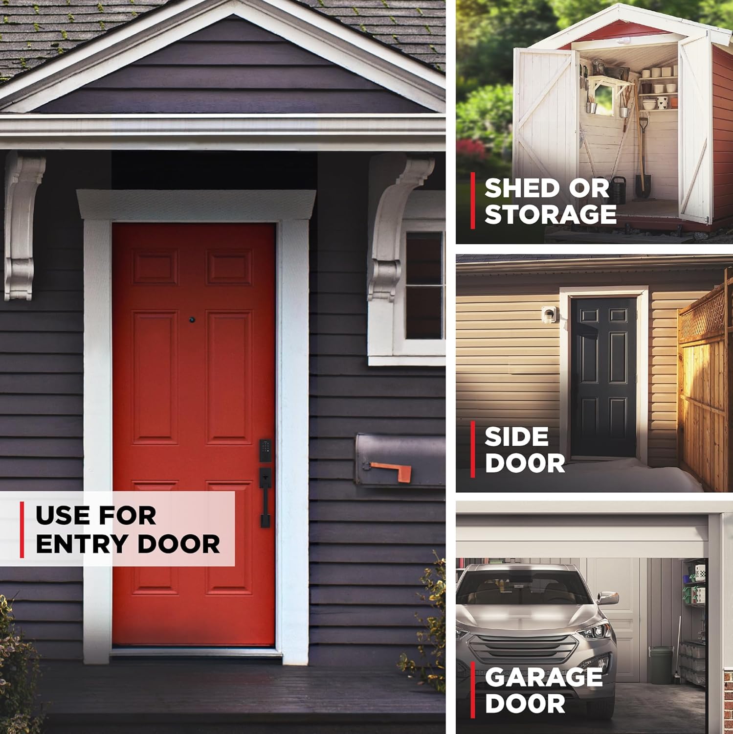 Kwikset SmartCode 270 Keyless Entry Electronic Touchpad Deadbolt Door Lock with Auto-Lock, Custom User Codes, Advanced Security in Matte Black Contemporary - Image 2