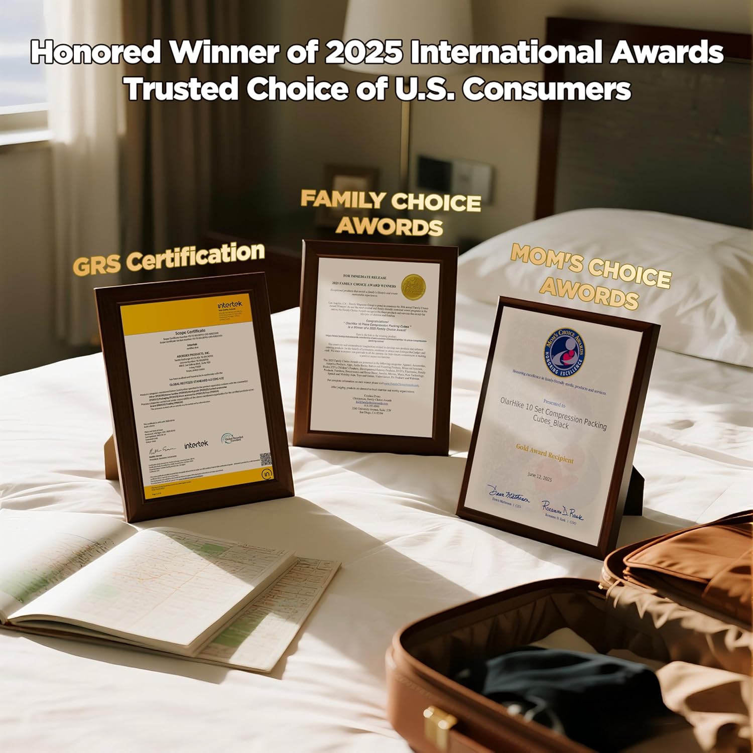 10 Set Compression Packing Cubes for Travel Essentials,Compressible Expandable Packing Cubes for Suitcase,OlarHike Luggage Organizer Bags for Travel,Handy Helper for Organizing Clothes(Black) - Image 7