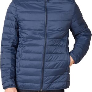Amazon Essentials Men's Lightweight Water-Resistant Packable Hooded Puffer Jacket