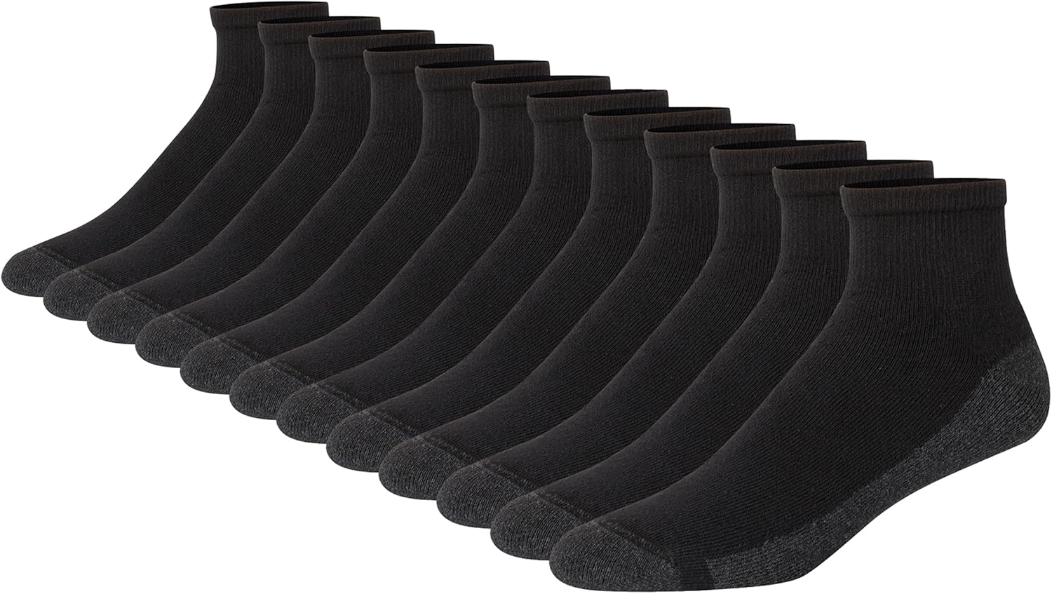 Hanes Men's Max Cushioned Ankle Socks, Multipacks