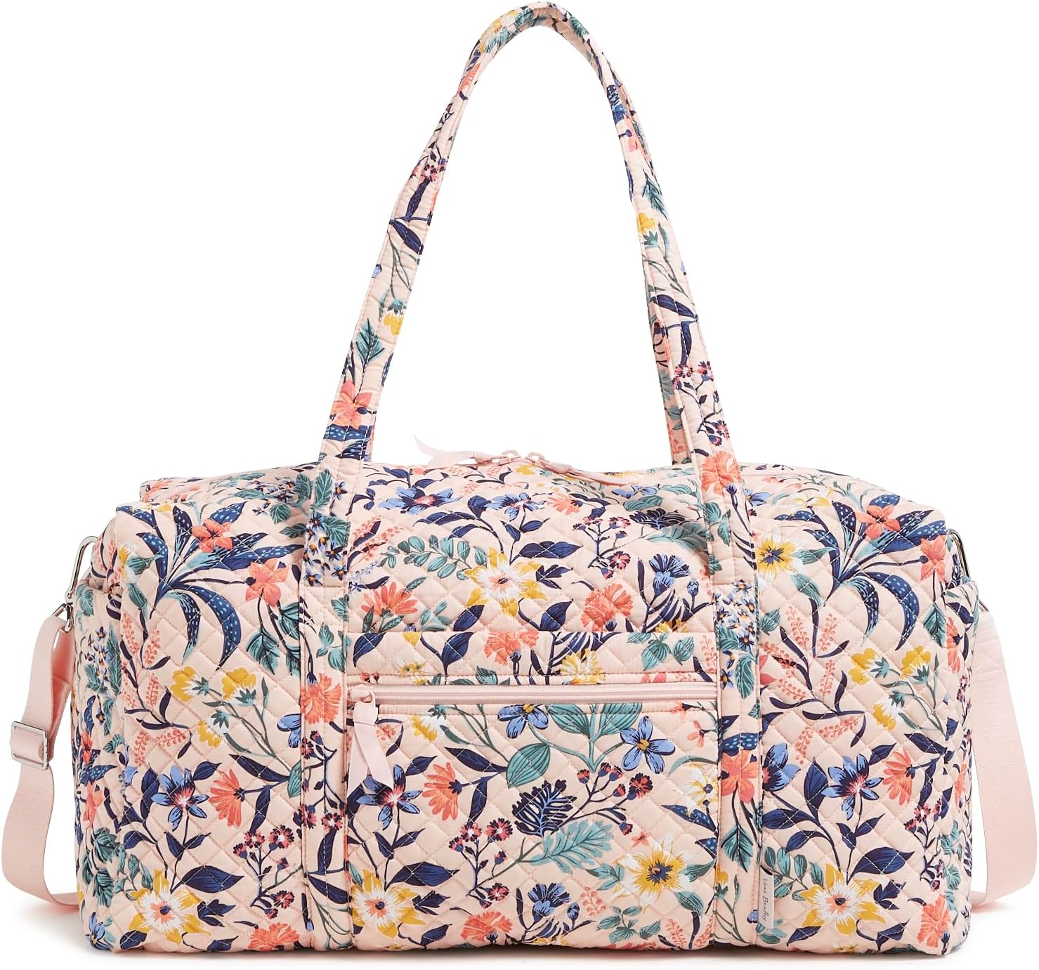 Vera Bradley Cotton Large Travel Duffel Bag, Paradise Coral