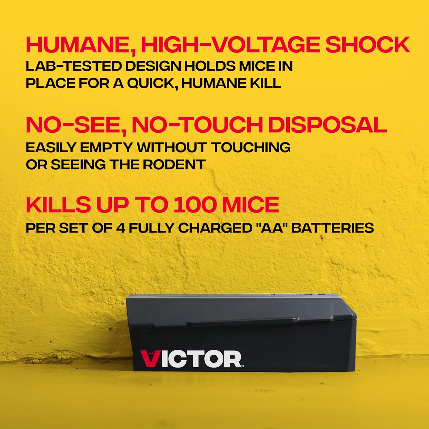 Victor Humane Mouse Traps Indoor for Home - M250BSR-2 - No Touch Electric Mouse Traps for Home, Pack of 2 - Image 3
