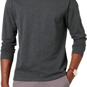 Amazon Essentials Slim-Fit Long Sleeve Shirt for Men, Pocket and No Pocket Styles