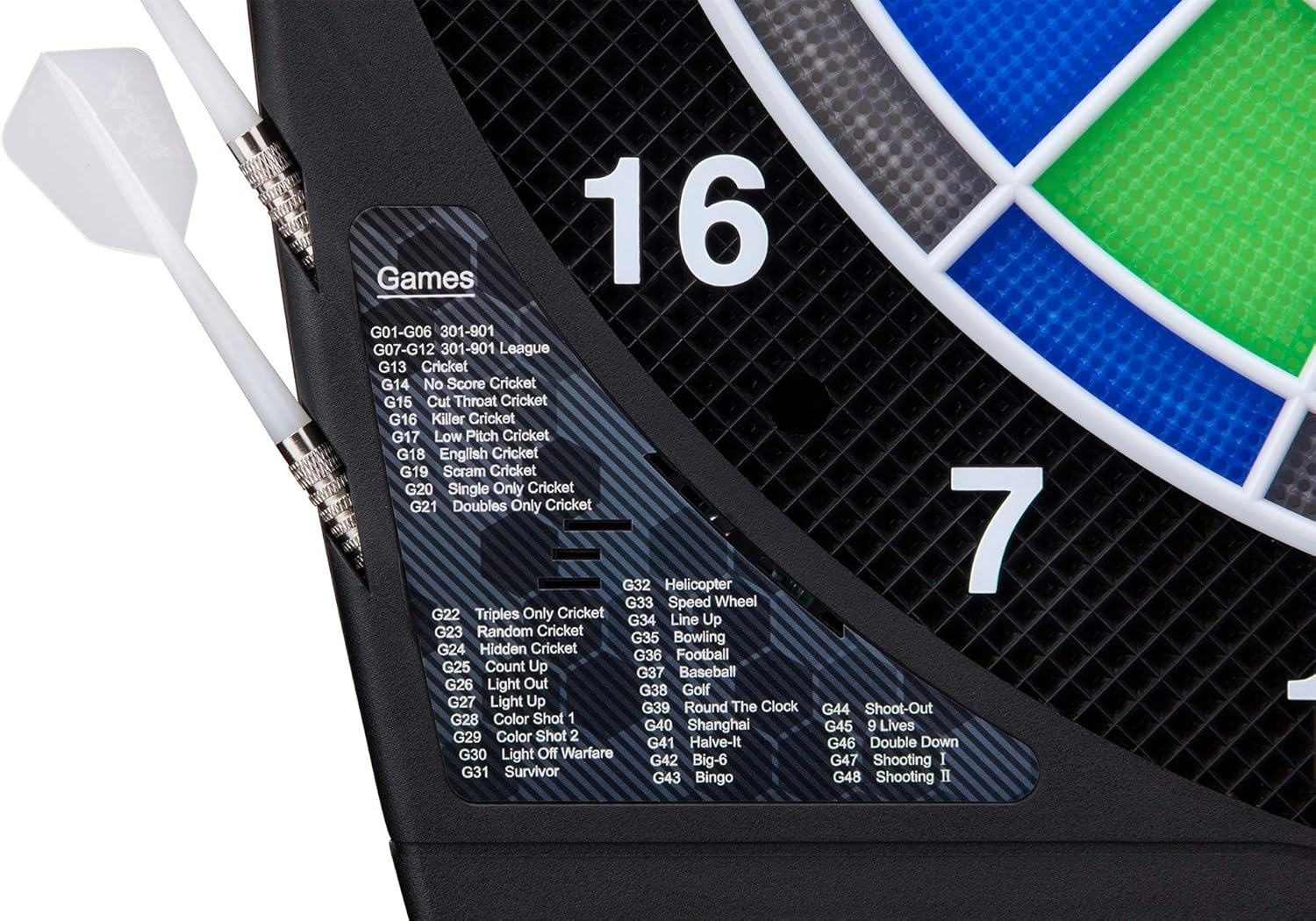 Viper Ion Electronic Dartboard, Illuminated Segments, Light Based Games, Green and Blue Segment Colors, Ultra Thin Spider to Increased Scoring Area - Image 17