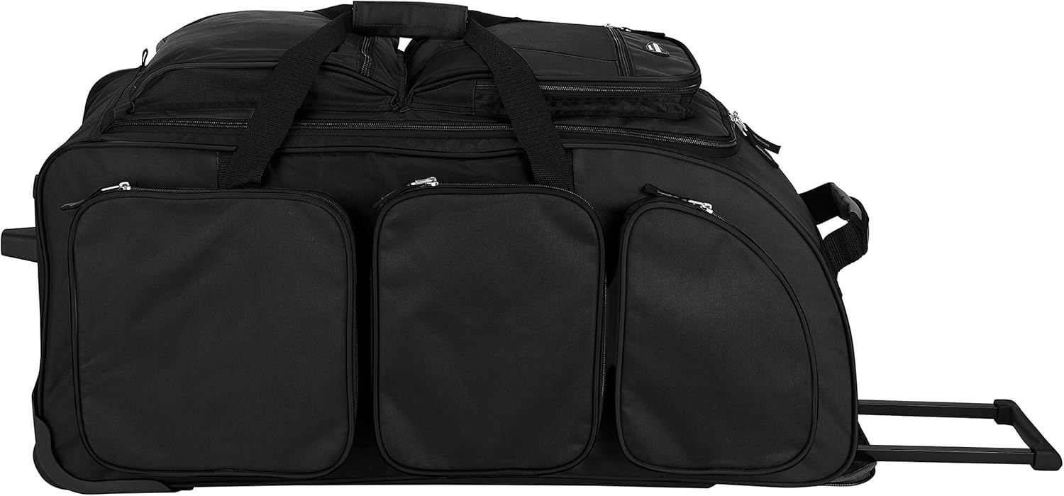 Travelers Club Xpedition 30 Inch Multi-Pocket Upright Rolling Duffel Bag - Image 8