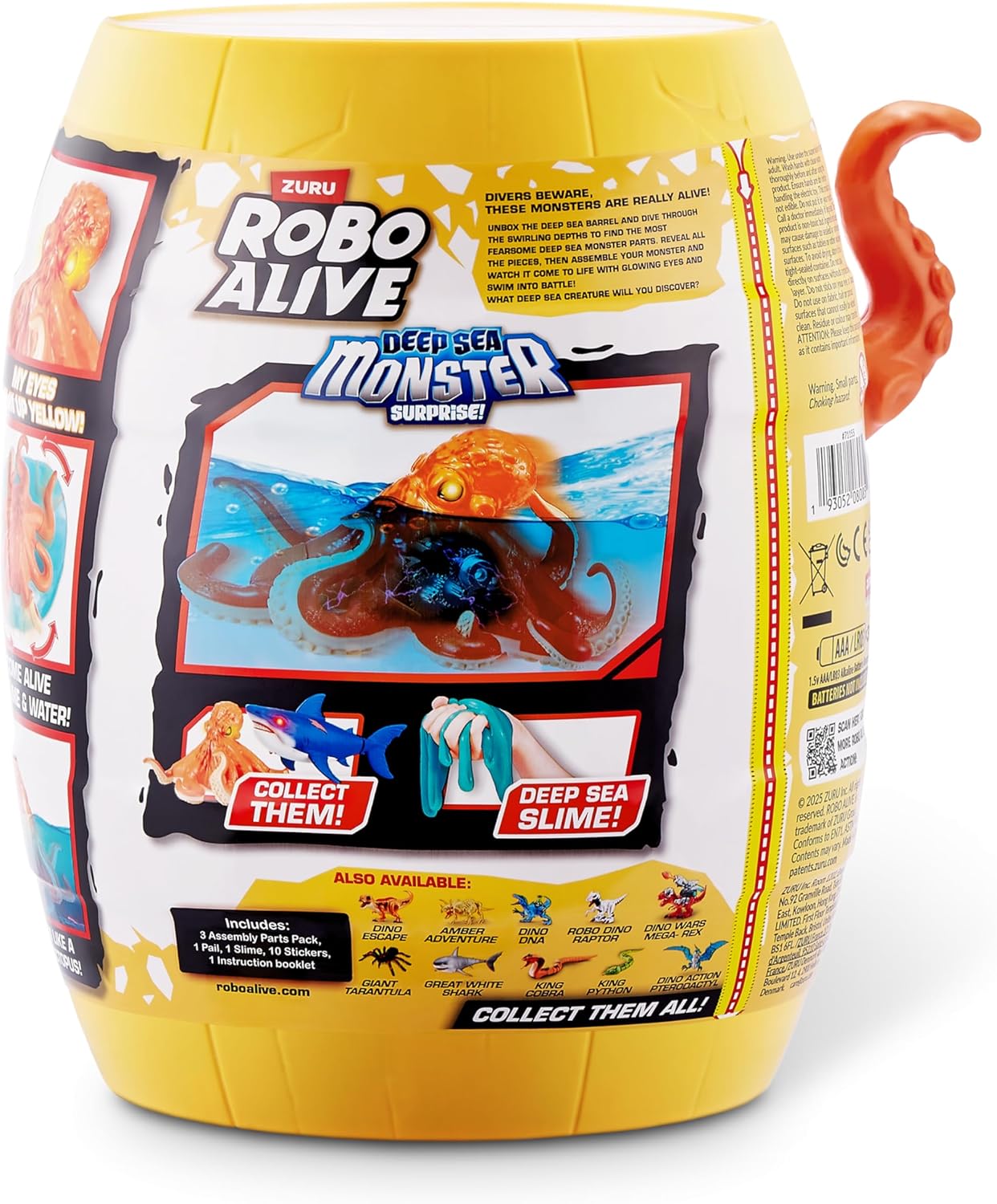 Robo Alive Deep Sea Monster Surprise (Octopus) by ZURU, Surprise Unboxing and Electronic Animal Toy for Boys - Image 6