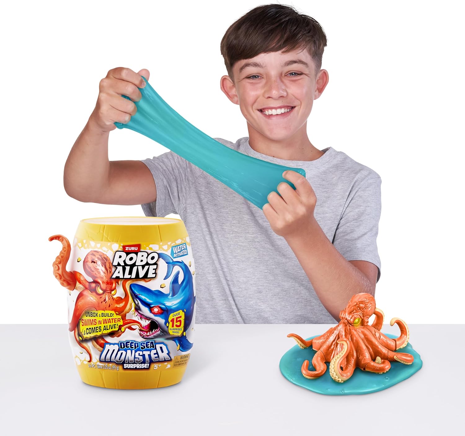 Robo Alive Deep Sea Monster Surprise (Octopus) by ZURU, Surprise Unboxing and Electronic Animal Toy for Boys - Image 5