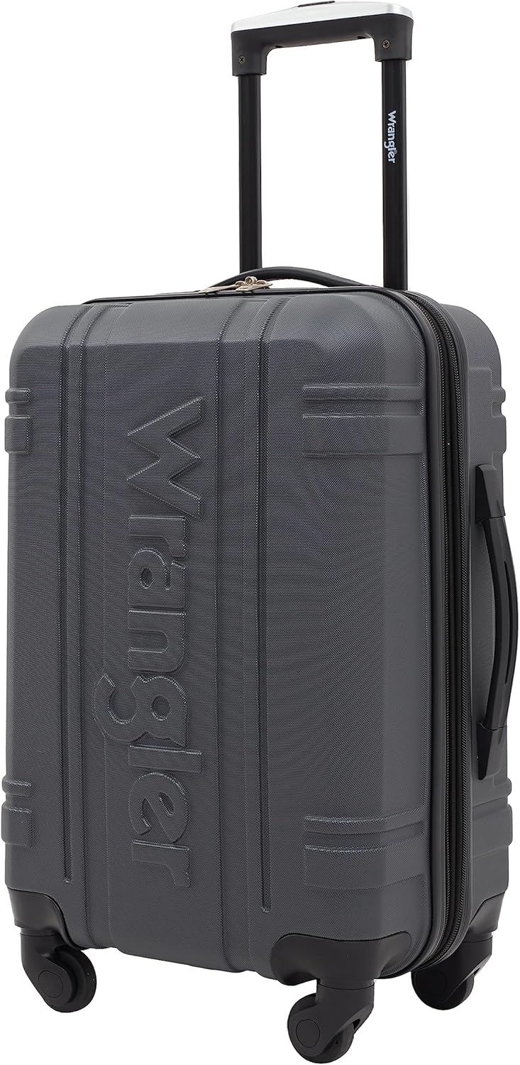Wrangler Astral Hardside Luggage, Dark Shadow, 22-Inch Carry-On - Image 6