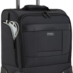 Wrangler 17" Underseat Spinner Carry-On Luggage, Charcoal
