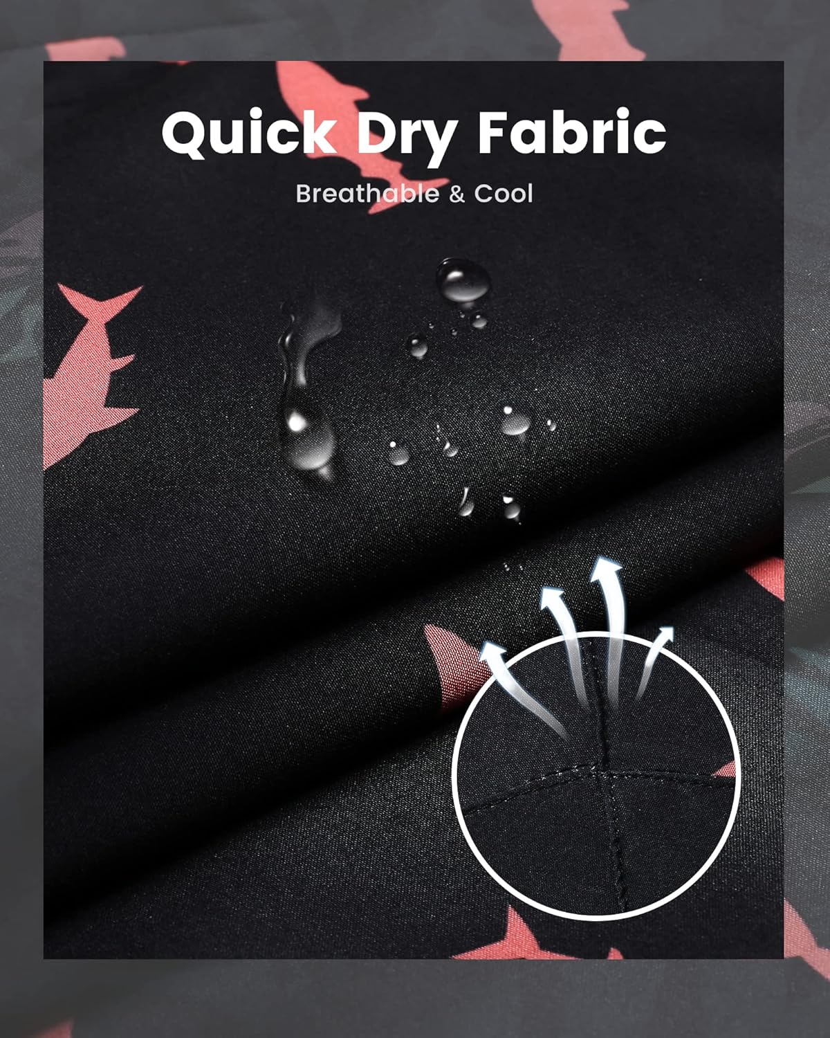 maamgic Mens Swim Trunks with Compression Liner 7 Inch Inseam Mens Bathing Suit Quick Dry Swimming Trunks Swimsuit - Image 4