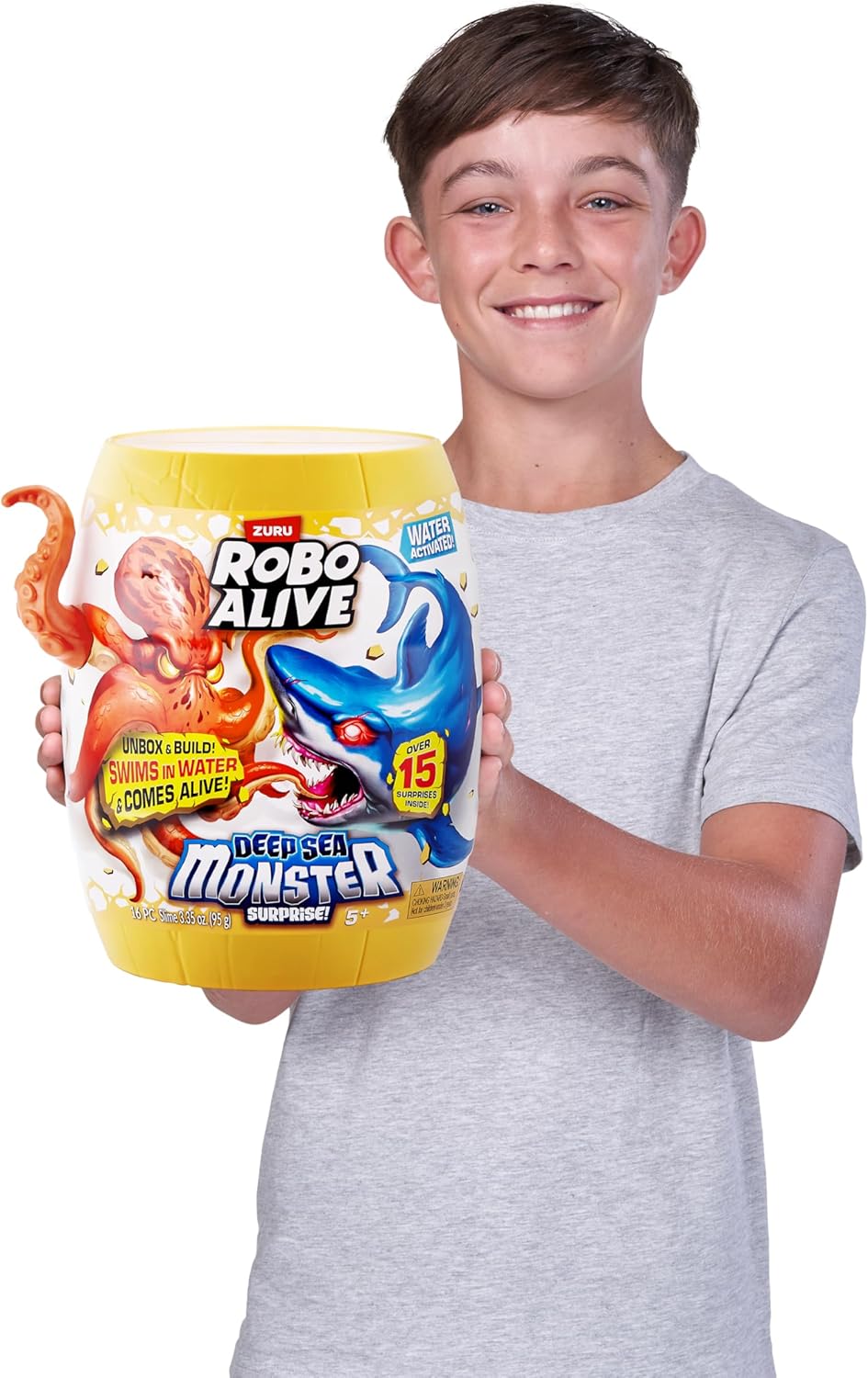 Robo Alive Deep Sea Monster Surprise (Octopus) by ZURU, Surprise Unboxing and Electronic Animal Toy for Boys - Image 4