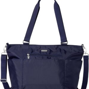 Baggallini Essential Laptop Tote - Work Tote Bag with Laptop Sleeve - Lightweight Travel Crossbody Shoulder Bag for Women