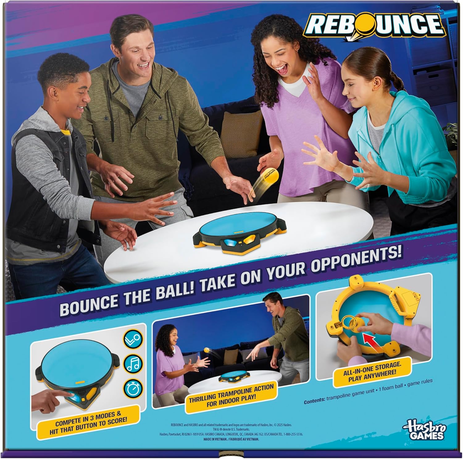 Rebounce Game | Indoor and Outdoor Electronic Action Game for Kids, Teens, and Adults | Ages 8+ | 2 to 6 Players | 10 Mins. | Family Travel Games - Image 2