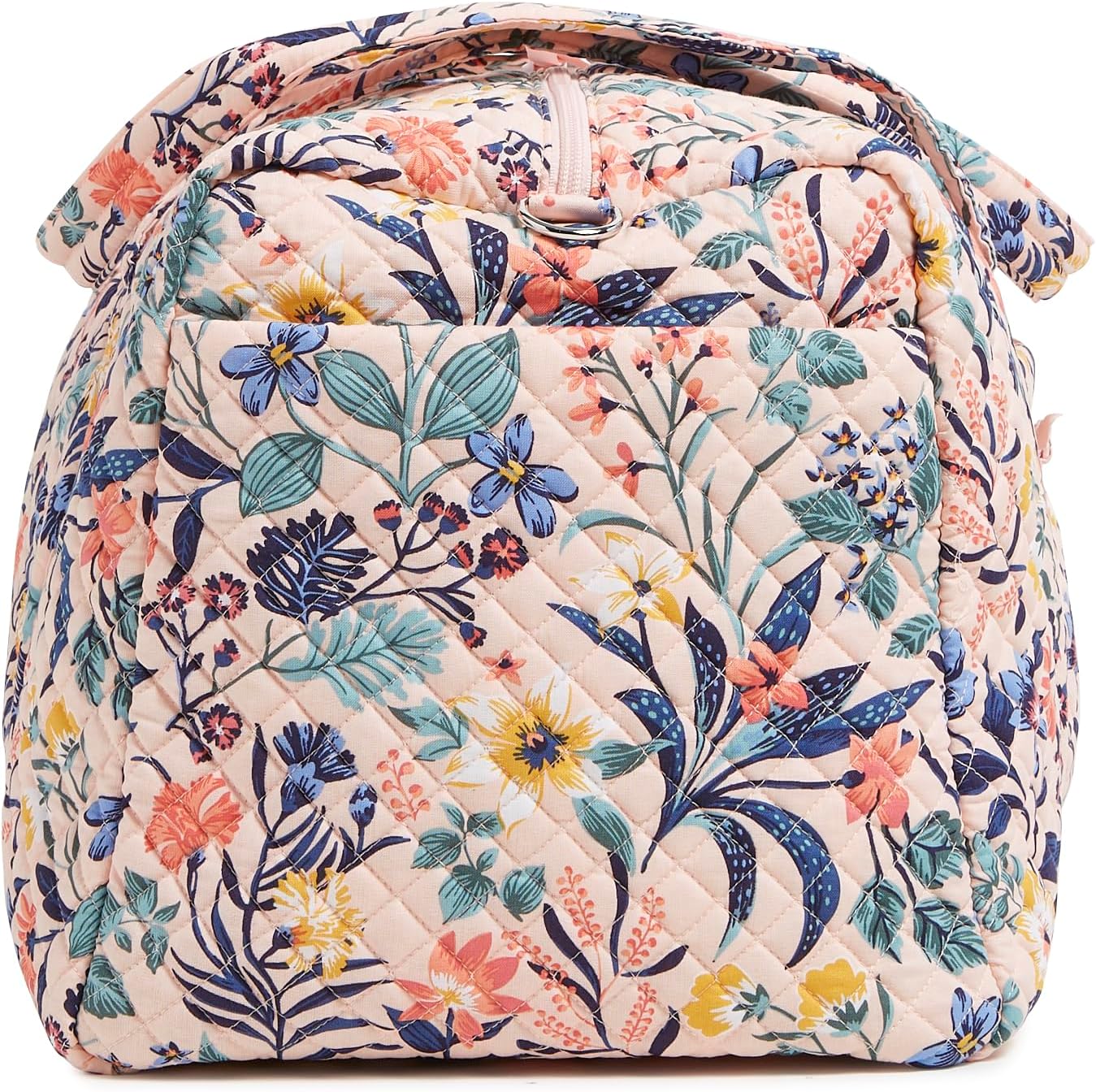 Vera Bradley Cotton Large Travel Duffel Bag, Paradise Coral - Image 3