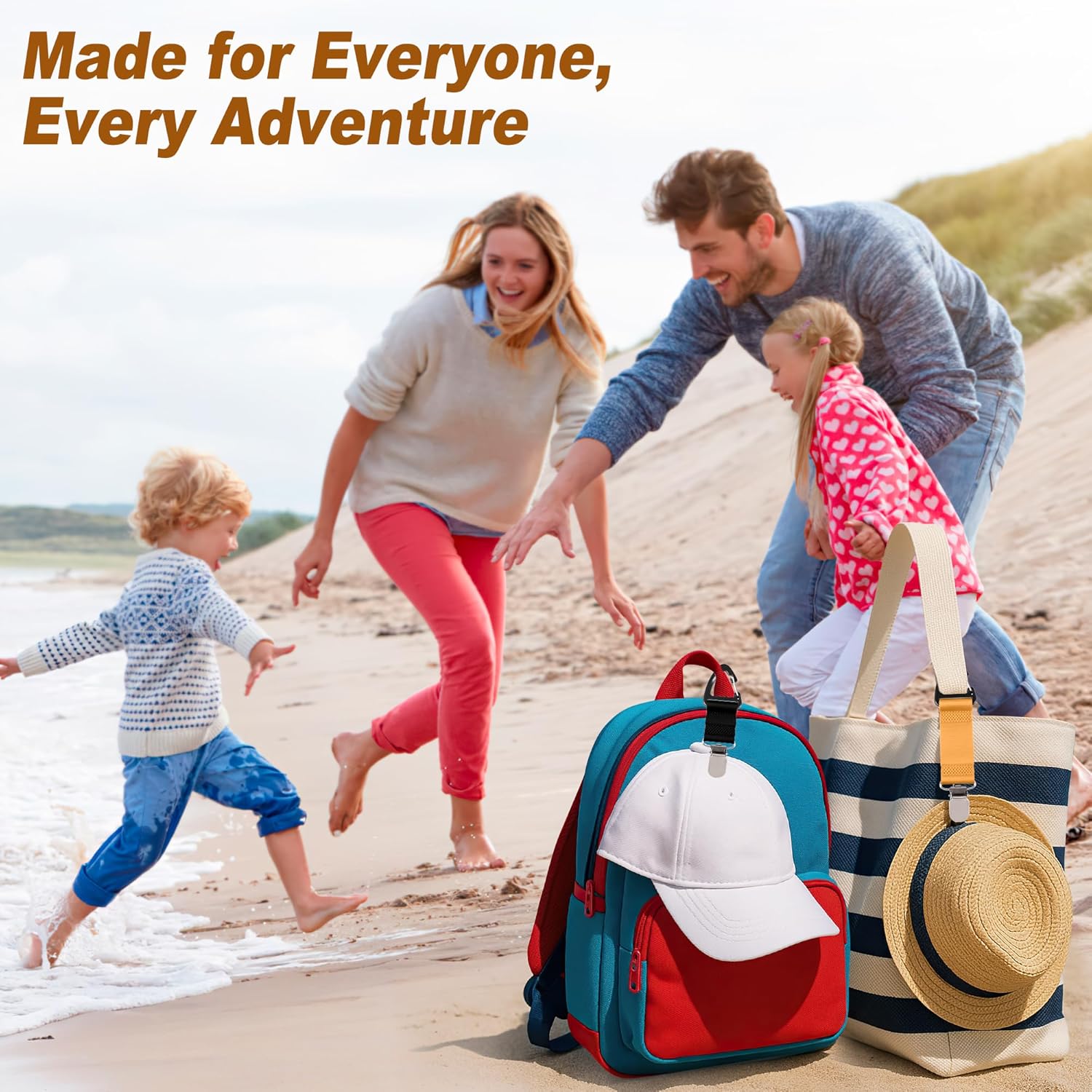 6 Pcs Hat Clip for Travel on Bag, Beach Vacation/Cruise Essentials Hats Holder, Strong Grip Space-saving Hat Clips Travel Accessories for Women/Family - Image 5