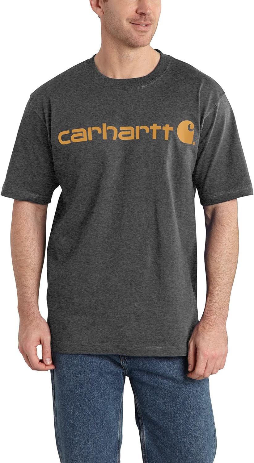 Carhartt Men's Big Signature Logo Short Sleeve T-Shirt
