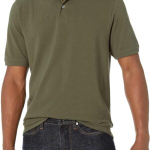 Amazon Essentials Men's Regular-Fit Cotton Pique Polo Shirt (Available in Big & Tall)