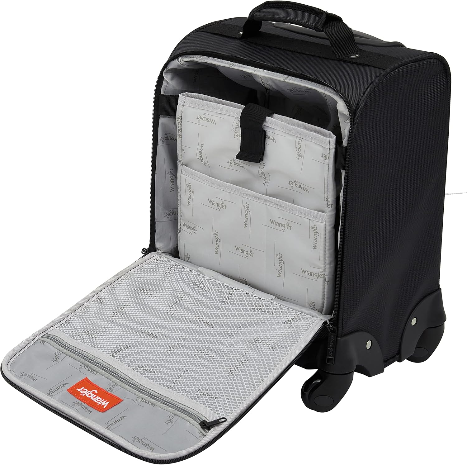 Wrangler 17" Underseat Spinner Carry-On Luggage, Charcoal - Image 6