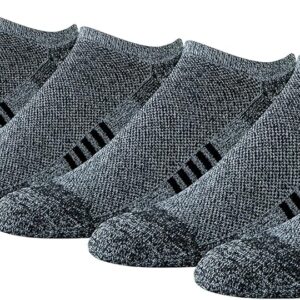 Amazon Essentials mens Cotton Performance Cushioned No Show Socks for Men, Breathable Athletic