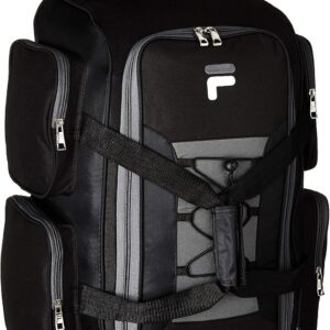Fila 22" Lightweight Carry On Rolling Duffel Bag, Black, One Size
