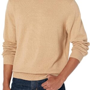 Amazon Essentials Mens Long-Sleeve Crewneck Sweater, 100% Cotton, Big & Tall Options Available