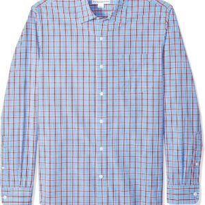 Amazon Essentials Men's Slim-Fit Long-Sleeve Poplin Shirt