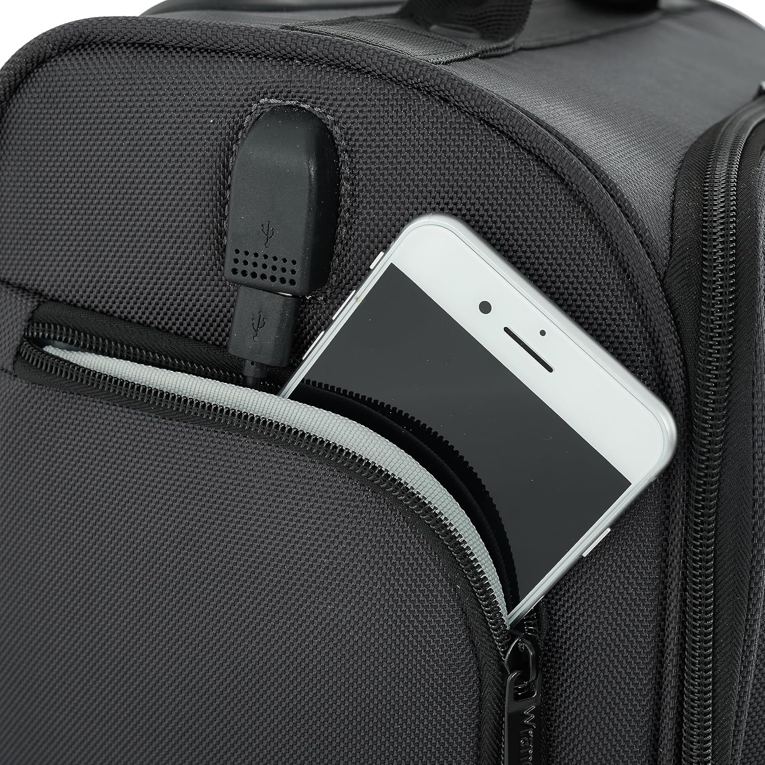 Wrangler 17" Underseat Spinner Carry-On Luggage, Charcoal - Image 4